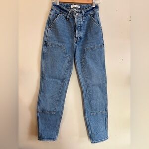Abercrombie & Fitch Women's Medium Wash The Dad Jeans Curve Love/High Rise
